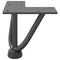 vidaXL Hairpin Table Legs 4 pcs Anthracite 10 cm Solid Steel