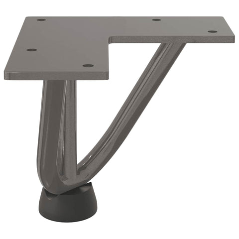 vidaXL Hairpin Table Legs 4 pcs Natural Steel 10 cm Solid Steel