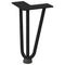 vidaXL Hairpin Legs for Coffee Table 4 pcs Black 20 cm Solid Steel