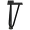 vidaXL Hairpin Legs for Coffee Table 4 pcs Black 20 cm Solid Steel