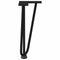vidaXL Hairpin Table Legs 4 pcs Black 30 cm Solid Steel
