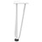 vidaXL Hairpin Legs for Coffee Table 4 pcs White 30 cm Solid Steel