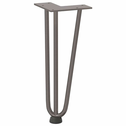 vidaXL Hairpin Legs for Coffee Table 4 pcs Natural Steel 30 cm Solid Steel