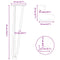 vidaXL Hairpin Legs for Coffee Table 4 pcs Black 42 cm Solid Steel