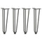 vidaXL Hairpin Table Legs 4 pcs Anthracite 42 cm Solid Steel