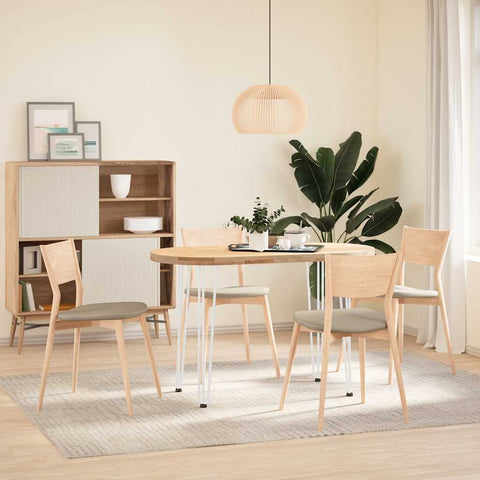 vidaXL Hairpin Table Legs 4 pcs White 72 cm Solid Steel