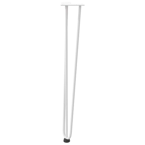 vidaXL Hairpin Table Legs 4 pcs White 72 cm Solid Steel