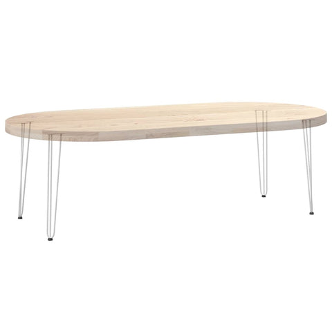 vidaXL Hairpin Table Legs 4 pcs White 72 cm Solid Steel