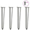 vidaXL Hairpin Table Legs 4 pcs Anthracite 72 cm Solid Steel