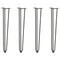 vidaXL Hairpin Table Legs 4 pcs Anthracite 72 cm Solid Steel