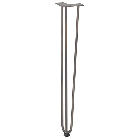 vidaXL Hairpin Table Legs 4 pcs Natural Steel 72 cm Solid Steel