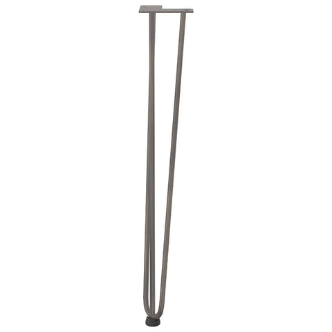vidaXL Hairpin Table Legs 4 pcs Natural Steel 72 cm Solid Steel