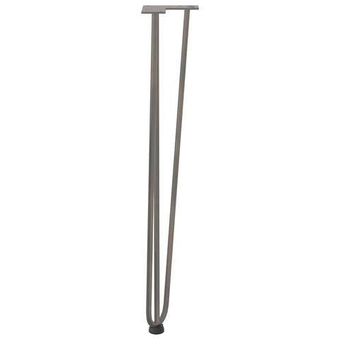 vidaXL Hairpin Table Legs 4 pcs Natural Steel 72 cm Solid Steel