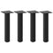 vidaXL Coffee Table Legs 4 pcs Black 30-32 cm Steel