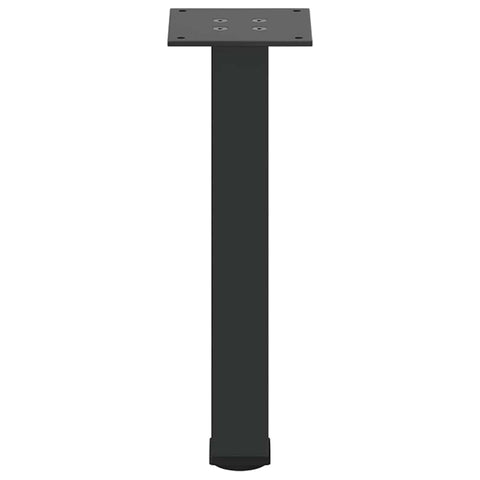 vidaXL Coffee Table Legs 4 pcs Black 30-32 cm Steel