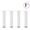 vidaXL Coffee Table Legs 4 pcs White 30-32 cm Steel