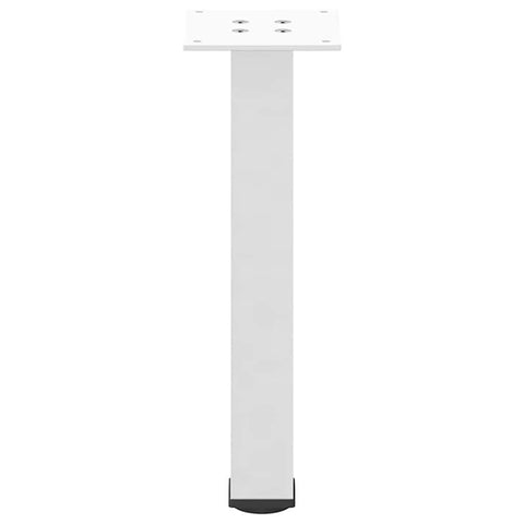 vidaXL Coffee Table Legs 4 pcs White 30-32 cm Steel