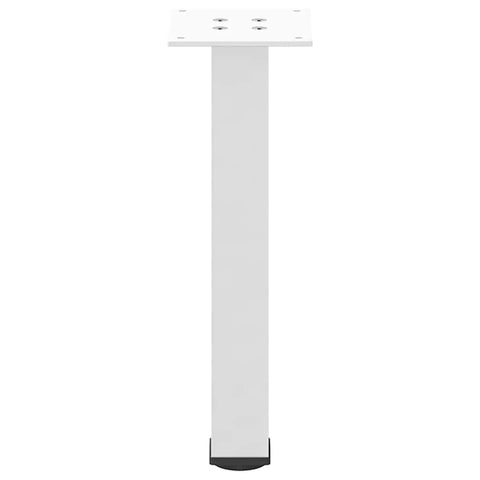 vidaXL Coffee Table Legs 4 pcs White 30-32 cm Steel