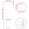 vidaXL Coffee Table Legs 4 pcs White 30-32 cm Steel