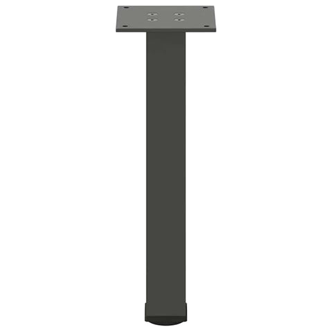 vidaXL Coffee Table Legs 4 pcs Anthracite 30-32 cm Steel