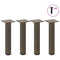 vidaXL Coffee Table Legs 4 pcs Natural Steel 30-32 cm Steel