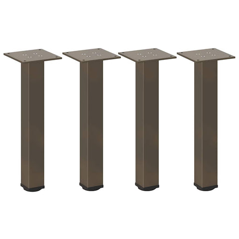 vidaXL Coffee Table Legs 4 pcs Natural Steel 30-32 cm Steel