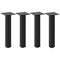 vidaXL Coffee Table Legs 4 pcs Black 42-44 cm Steel