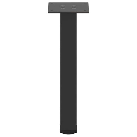 vidaXL Coffee Table Legs 4 pcs Black 42-44 cm Steel
