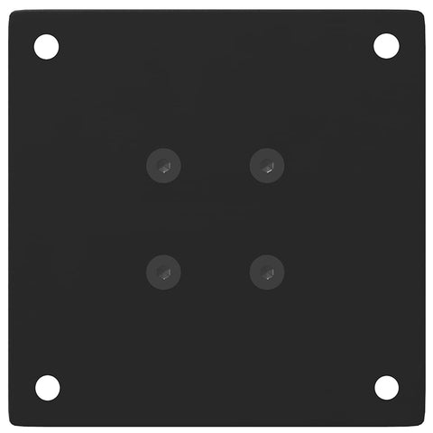 vidaXL Coffee Table Legs 4 pcs Black 42-44 cm Steel