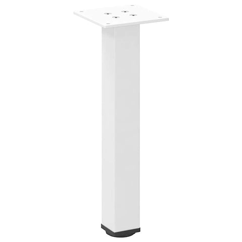 vidaXL Coffee Table Legs 4 pcs White 42-44 cm Steel
