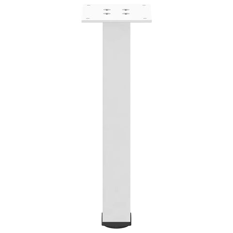 vidaXL Coffee Table Legs 4 pcs White 42-44 cm Steel
