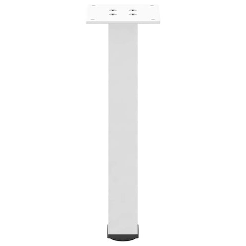 vidaXL Coffee Table Legs 4 pcs White 42-44 cm Steel