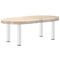 vidaXL Coffee Table Legs 4 pcs White 42-44 cm Steel