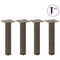 vidaXL Coffee Table Legs 4 pcs Natural Steel 42-44 cm Steel
