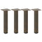 vidaXL Coffee Table Legs 4 pcs Natural Steel 42-44 cm Steel
