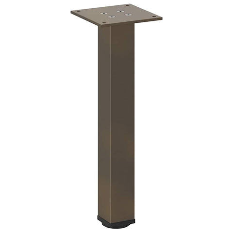 vidaXL Coffee Table Legs 4 pcs Natural Steel 42-44 cm Steel