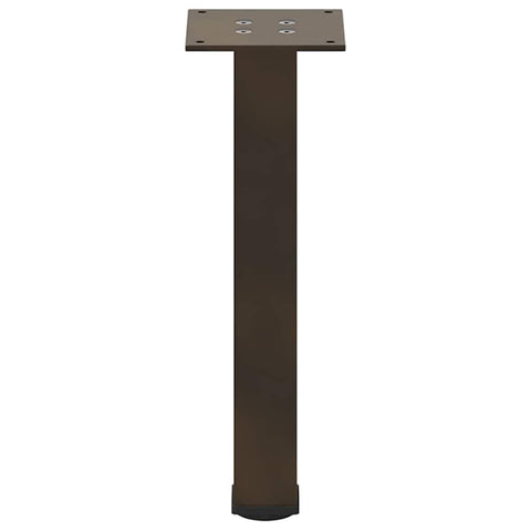 vidaXL Coffee Table Legs 4 pcs Natural Steel 42-44 cm Steel