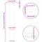 vidaXL Coffee Table Legs 4 pcs Natural Steel 42-44 cm Steel