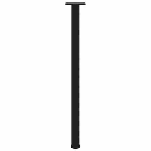 vidaXL Coffee Table Legs 4 pcs Black 72-74 cm Steel