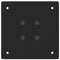 vidaXL Coffee Table Legs 4 pcs Black 72-74 cm Steel
