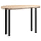 vidaXL Coffee Table Legs 4 pcs Black 72-74 cm Steel