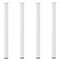 vidaXL Console Table Legs 4 pcs White 72-74 cm Steel