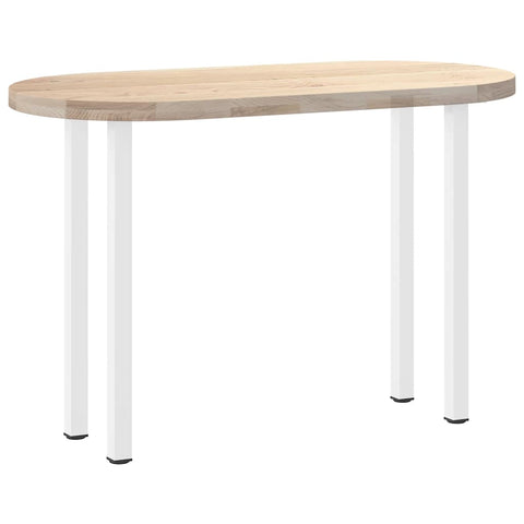 vidaXL Console Table Legs 4 pcs White 72-74 cm Steel