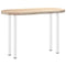 vidaXL Console Table Legs 4 pcs White 72-74 cm Steel