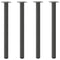 vidaXL Console Table Legs 4 pcs Anthracite 72-74 cm Steel
