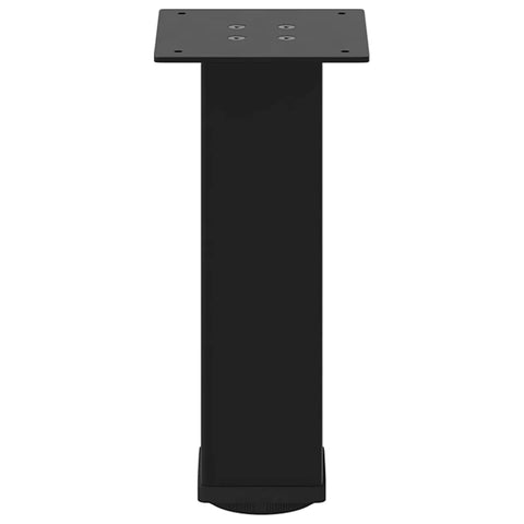 vidaXL Coffee Table Legs 4 pcs Black 30-32 cm Steel