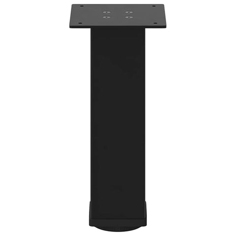 vidaXL Coffee Table Legs 4 pcs Black 30-32 cm Steel