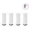 vidaXL Coffee Table Legs 4 pcs White 30-32 cm Steel