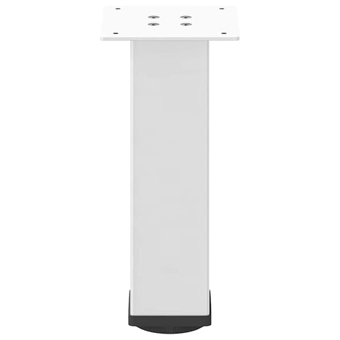 vidaXL Coffee Table Legs 4 pcs White 30-32 cm Steel