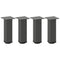 vidaXL Coffee Table Legs 4 pcs Anthracite 30-32 cm Steel